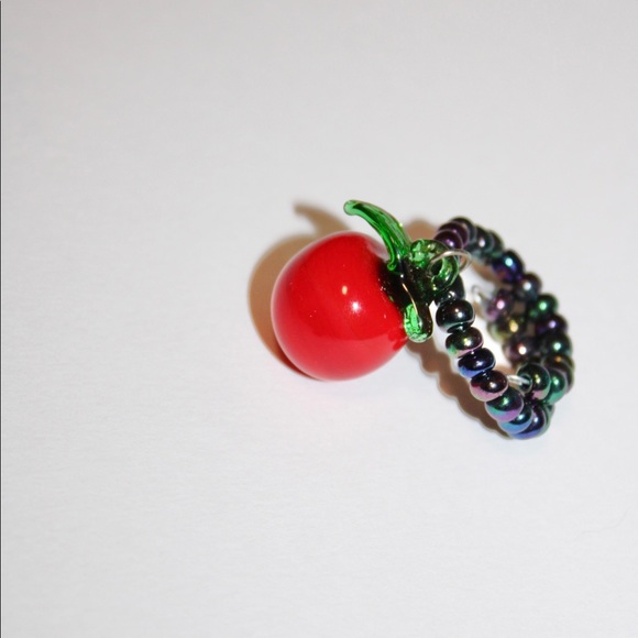 ๐3/20$5/25๐SET VINTAGE BLOWN GLASS FRUIT WINE GLASS CHARM - Picture 15 of 16